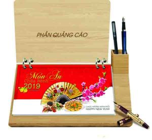 Đế lịch bàn đế gỗ