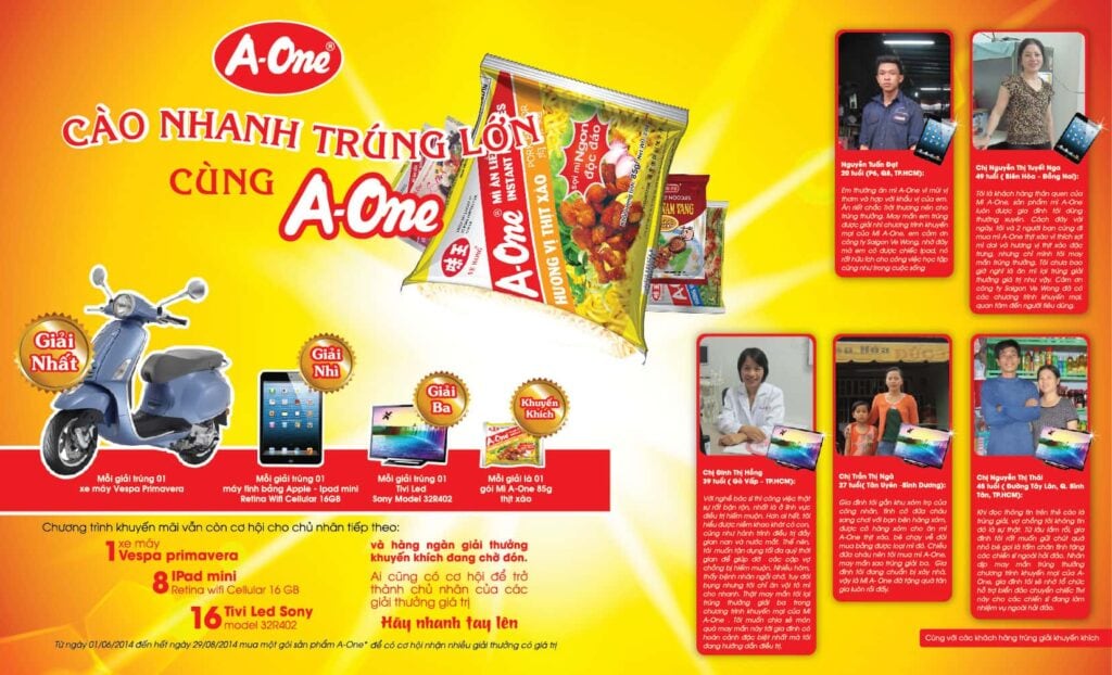 Thông tin trên thẻ cào trúng thưởng
