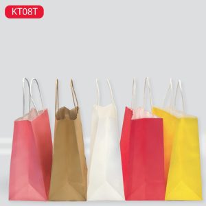 Túi giấy có sẵn Kraft KT08T quai giấy ( 26 x 36 x 12)